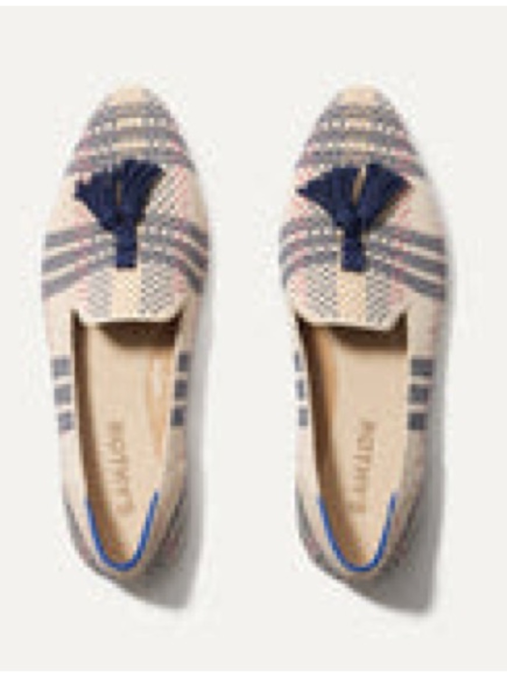 Rothy’s The Almond Tassel Loafer - Spring Plaid - 10.5